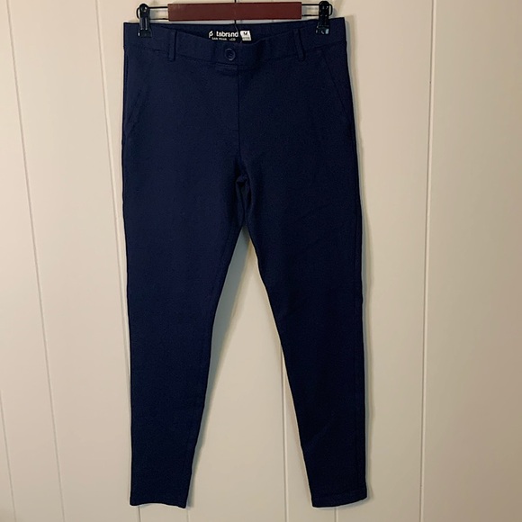 Betabrand Classic Dress Pant Yoga Pant Skinny Navy Size Medium Petite - Picture 2 of 8